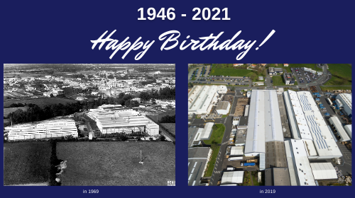 Comparing La Bruffièrne production sites in 1969 and in 2019